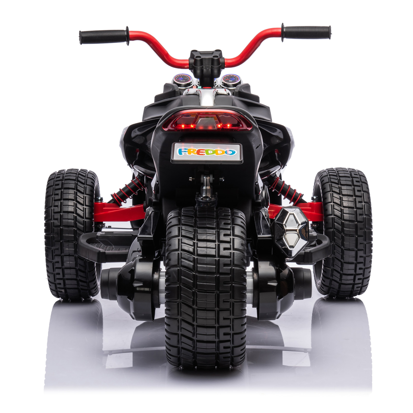 24V Freddo Spider Ride On 3 Wheel Motorcycle 2 Seater Kids Electric Toy Bike