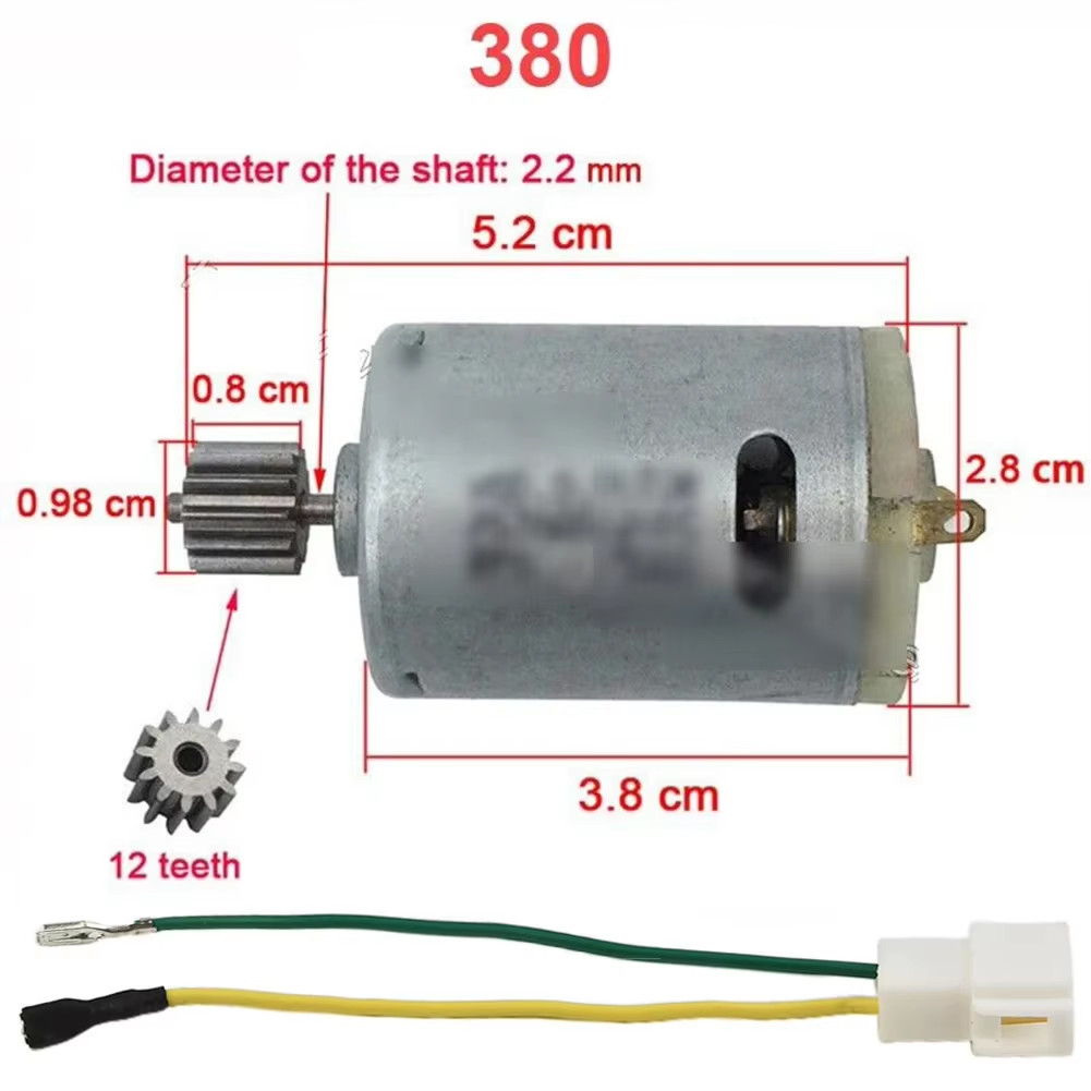 Motors for Kids Electric Car RS550 RS390 RS380 24V 12V 6V DL555 10/12 Teeth Chil
