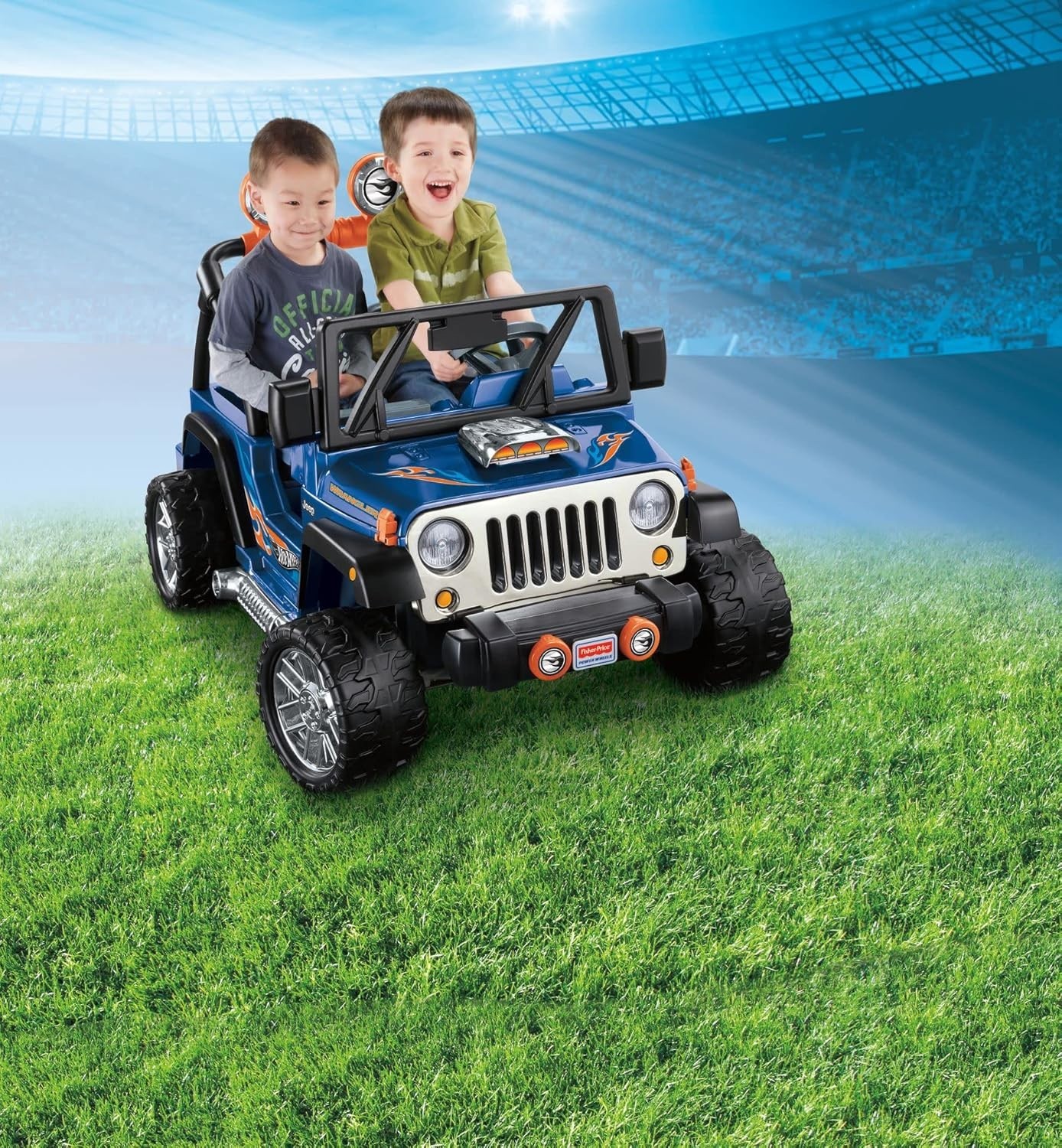 Fisher-Price Power Wheels 12V Hot Wheels Jeep Wrangler Ride-On Toy
