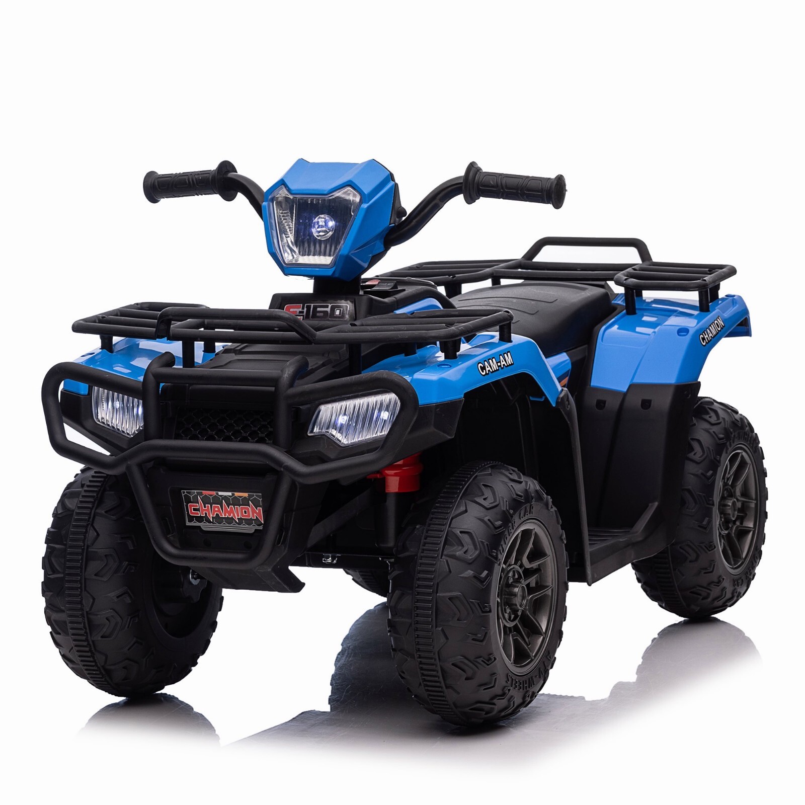 12V Kids ATV Electric Vehicle w/LED Lights, High & Low Speed 4 Wheeler w/LED MP3