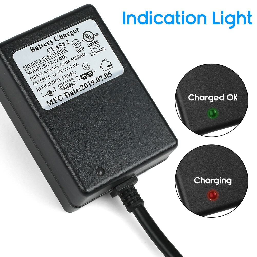 12V Battery Charger for Yamaha Raptor 700R MegaTredz Motion Trendz Kids Ride On