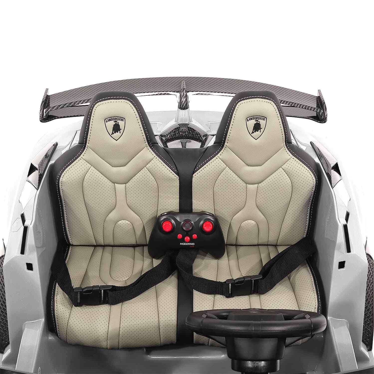 24V 2 SEATS LICENSED LAMBORGHINI AVENTADOR SVJ KIDS RIDE-ON SPORTS CAR,LIGHTS+RC