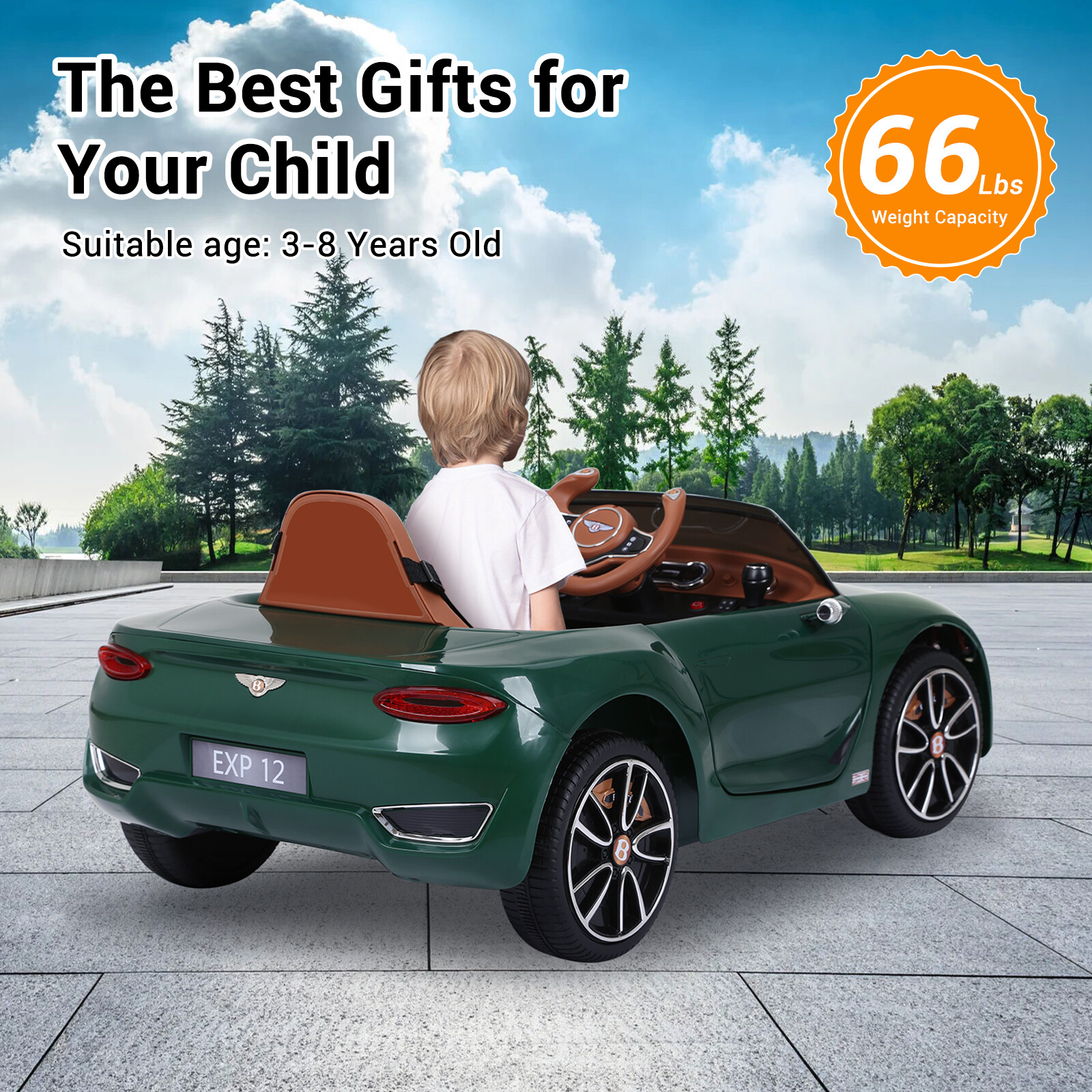 LICENSED Bentley Style 12V Kids Electric Ride On Car Gifts Toys W/Remote Control
