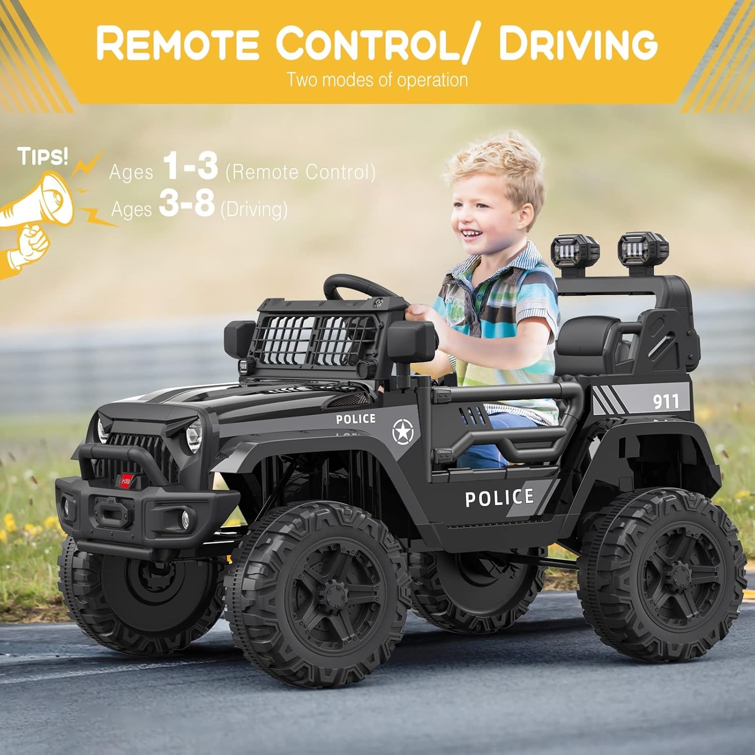 12V Kids Electric Ride On Car Dual 35W Motor Single Seat Outdoor Toy Vehicle