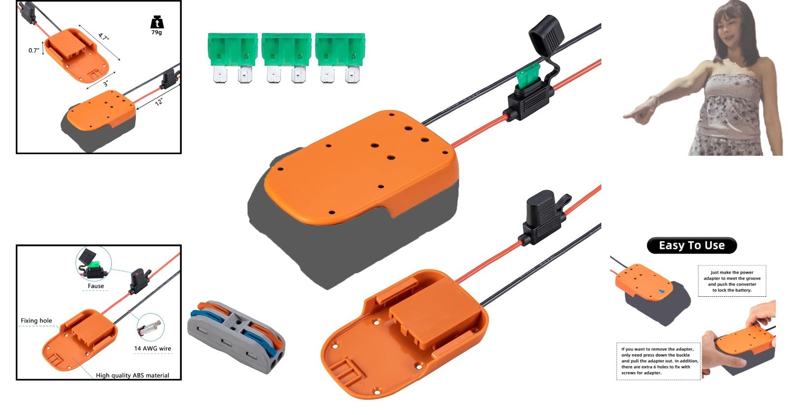 Reliable Power Wheels Battery Adapter for Ridgid 18V – Easy Plug-and-Play Setup