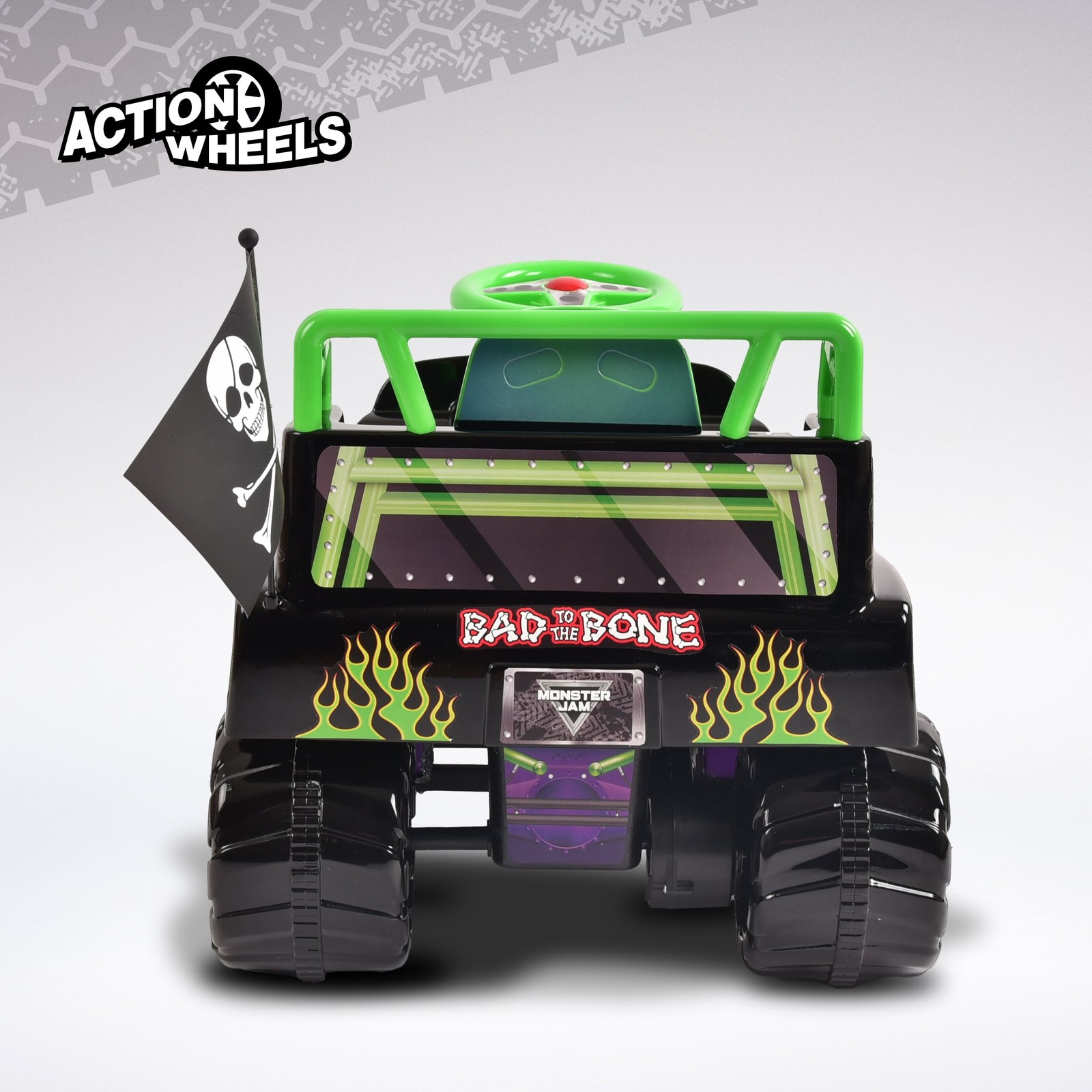6V Grave Digger Ride on Car Monster Truck Monster Jam Graphics, 18-36 Months