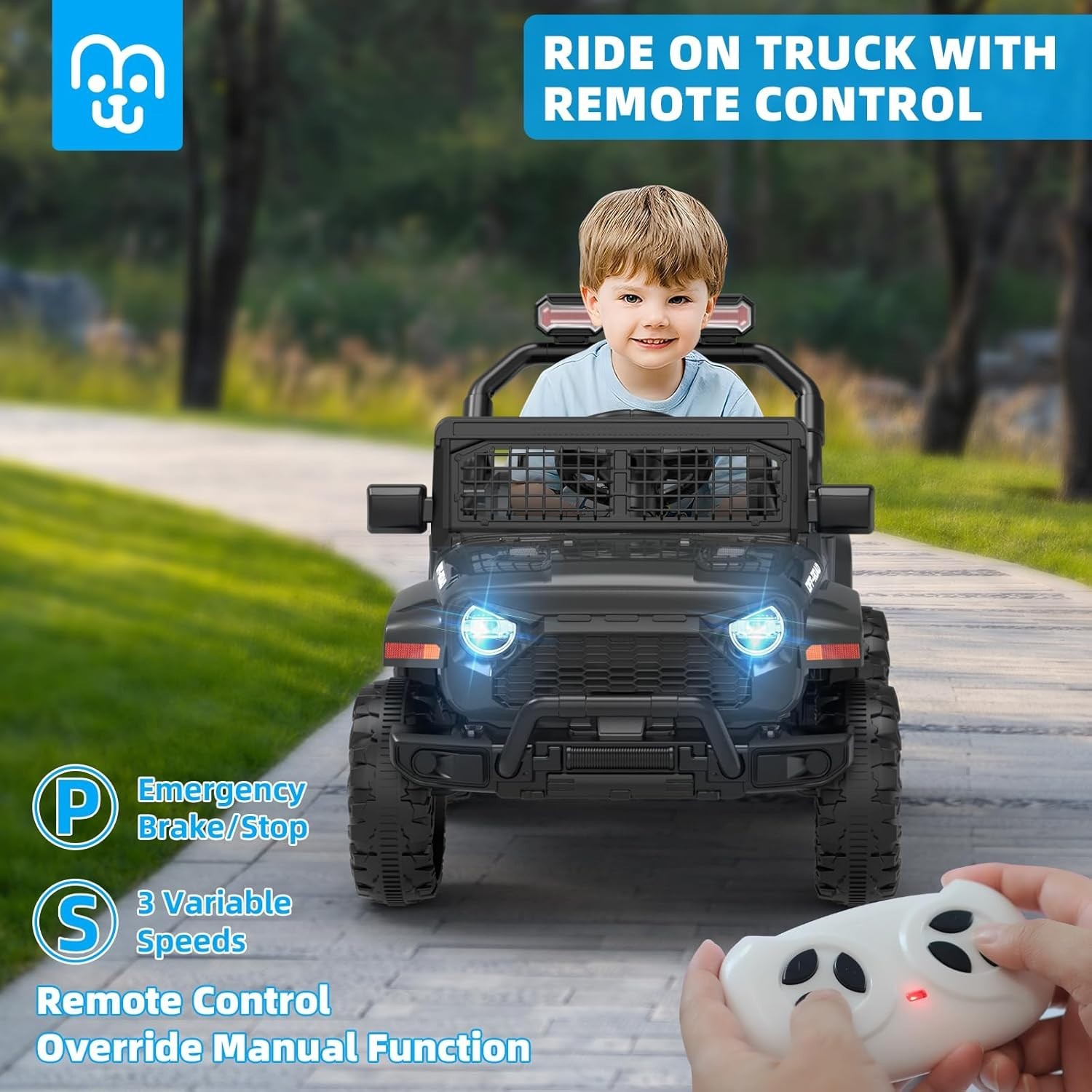 Carro Electrico Para Niños Coche Montable De Jugar Manejar Con Control Remoto..