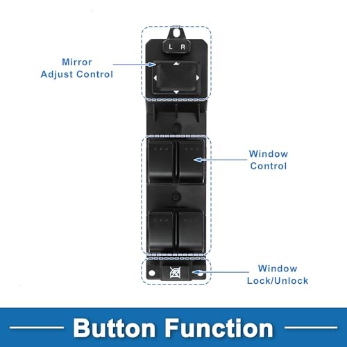 Car Power Window Switch No.GV2S66350A Front Left Driver Side Window Control
