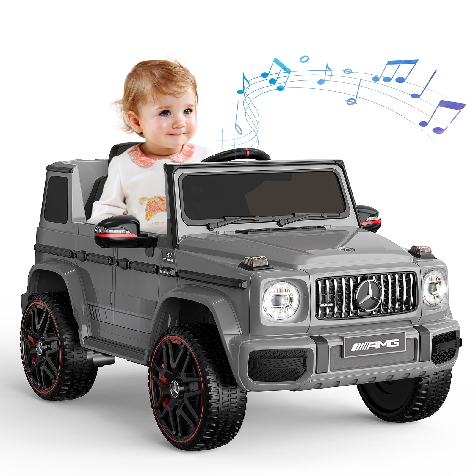 12V Mercedes Benz G63 G-Class G Wagon Ride On Toy w/ Remote Control LED Music