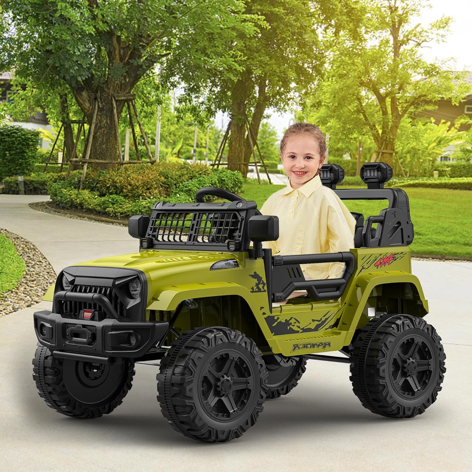 12V Kids Electric Ride On Car Dual 35W Motor Single Seat Outdoor Toy Vehicle