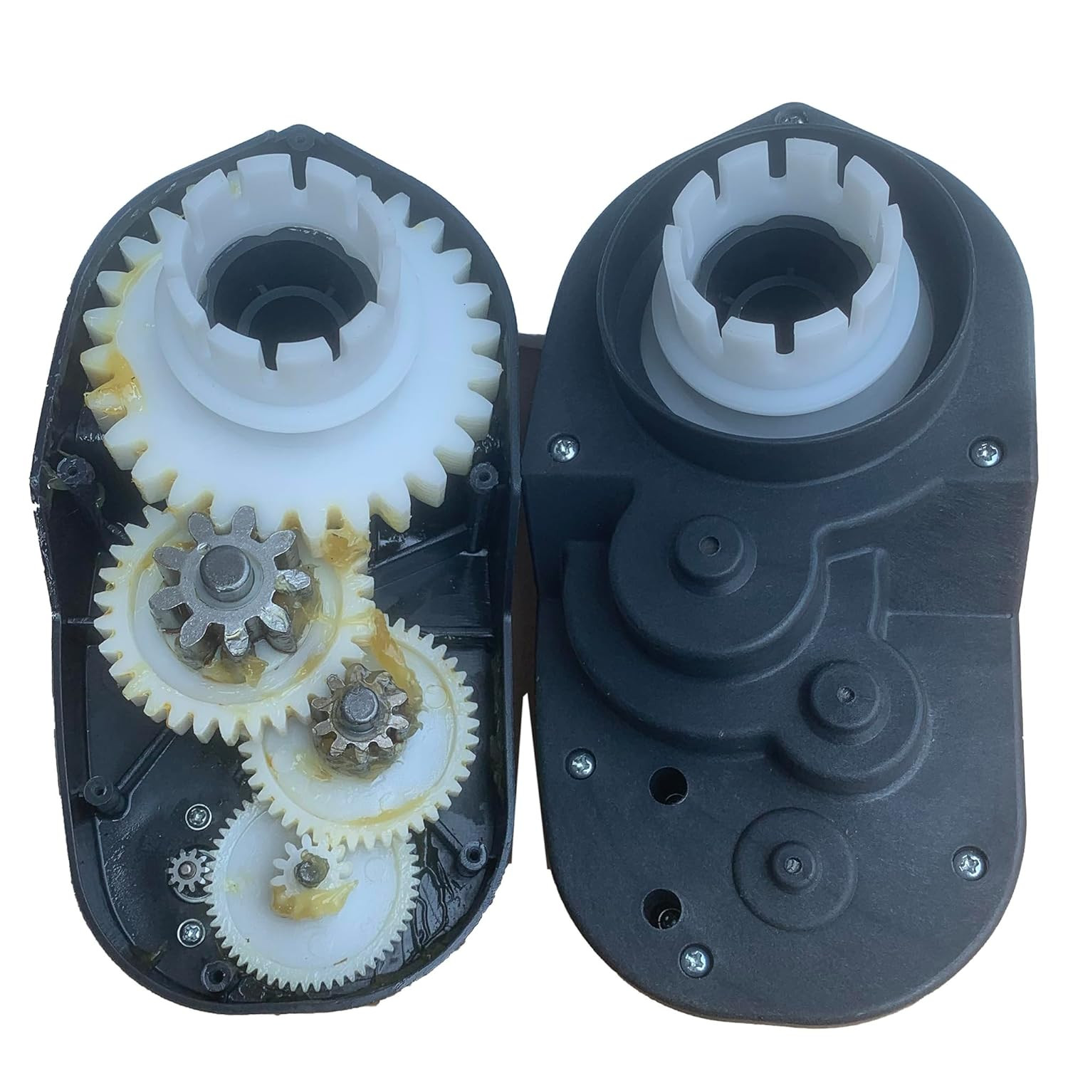 24V 30000RPM Gearbox for Powered Wheel Large Axle Hole, 24 Volt High Torque Moto