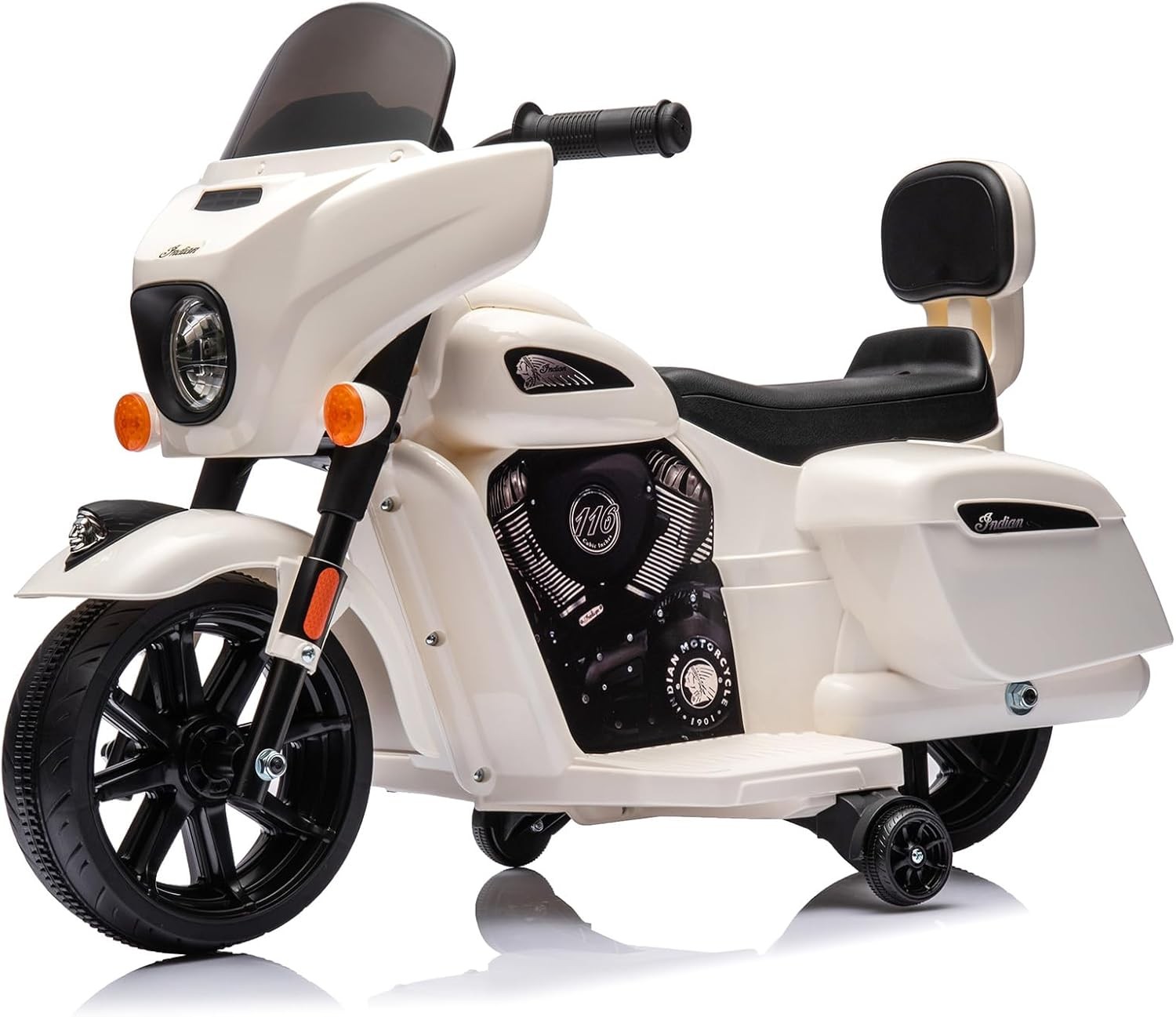 6V Kids Motorcycle,Electric Motorbike w/ Training Wheels,Toddler Motorcycle Gift