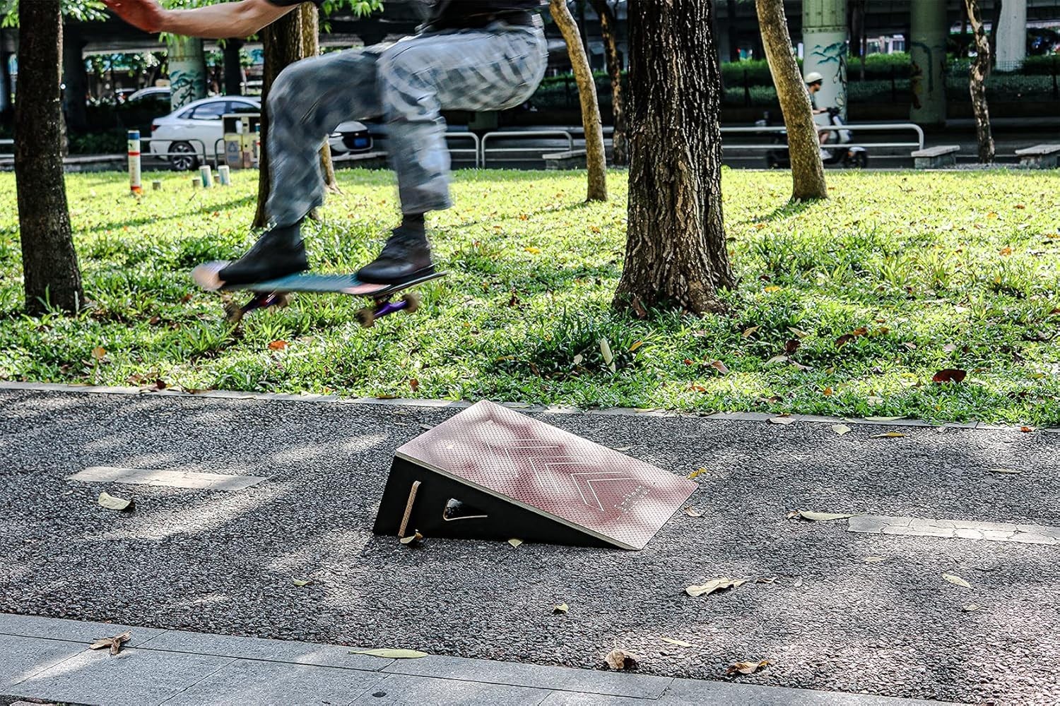 Kids Jumping Ramp for Skateboard, Bike, Scooter, BMX, RC Car and Dirt Bike, 2…