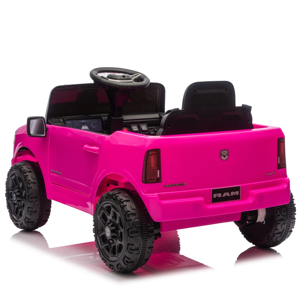 12V Kids Ride On Truck w/Remote Control,2WD & Rear Shock Suspension for Age 3-6