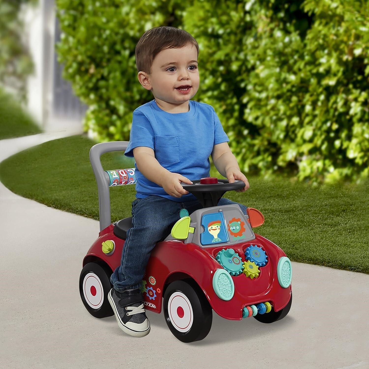 Carro Carrito De Empujar Para Niños Niño Niña Con Bocina Musica Almacenamiento