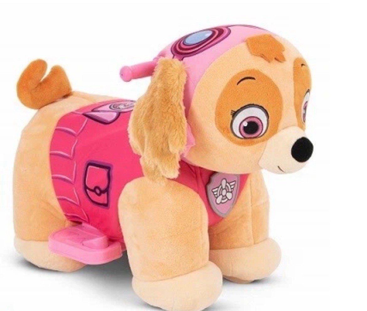 Nick Jr Paw Patrol “Skye” 6V Plush Ride On For Toddlers Ages 18 Months +
