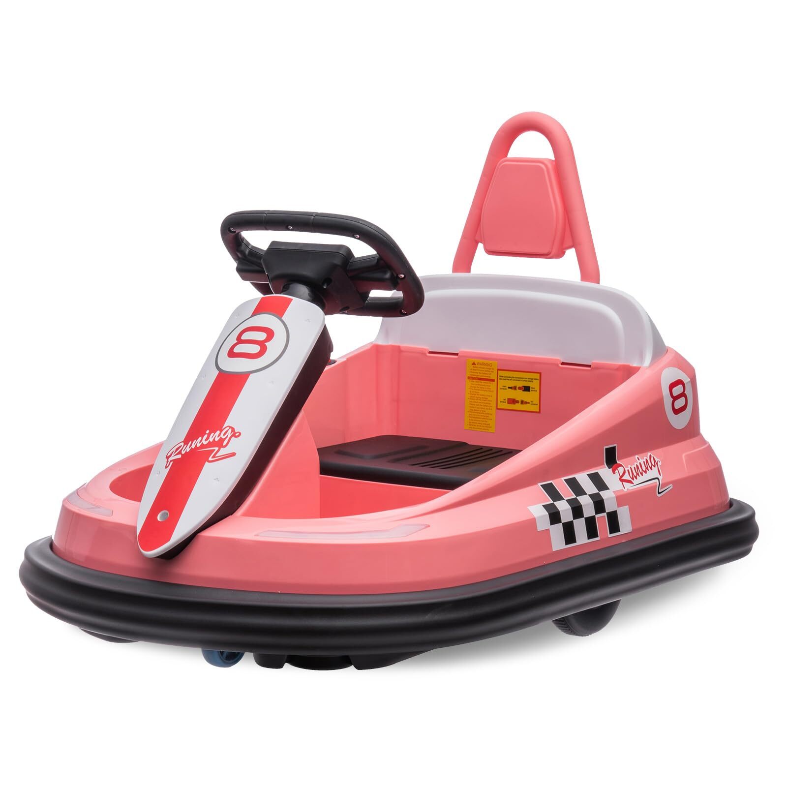 6V Ride On Bumper Car Electric Toy For Kids 360 Degree Spin and Music Bluetooth
