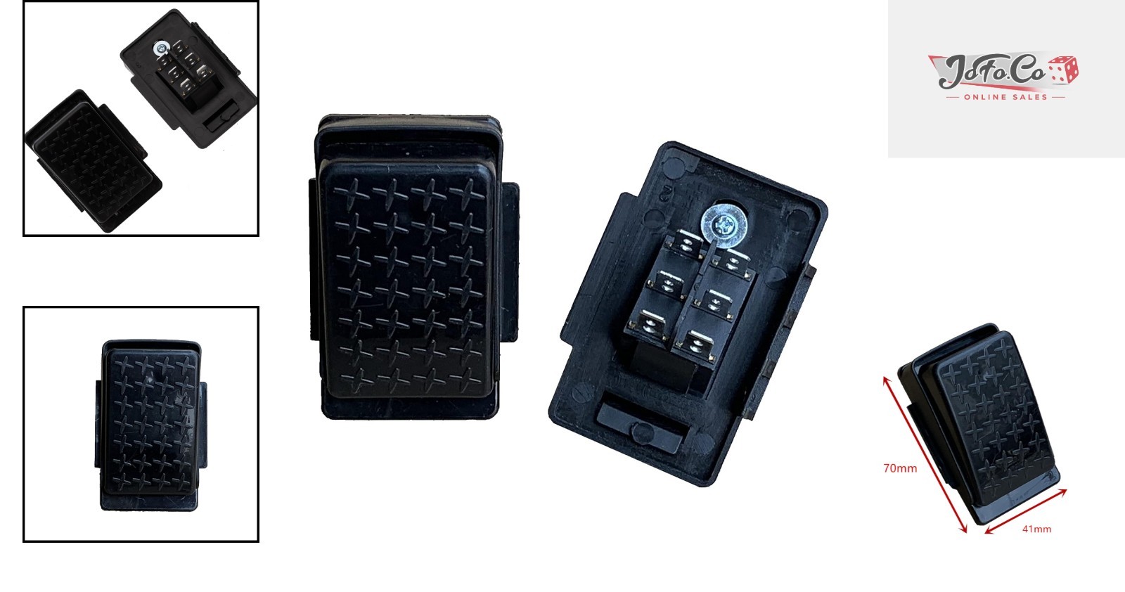 6-pin Foot Pedal Switch for Kids Ride-On Cars – 12V Accelerator Replacement