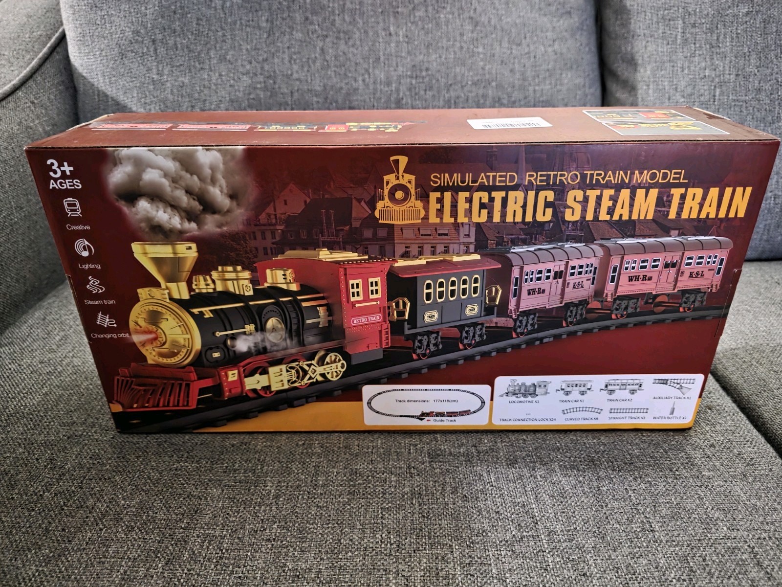 Electric Steam Train 16 PCS. Ages 3+