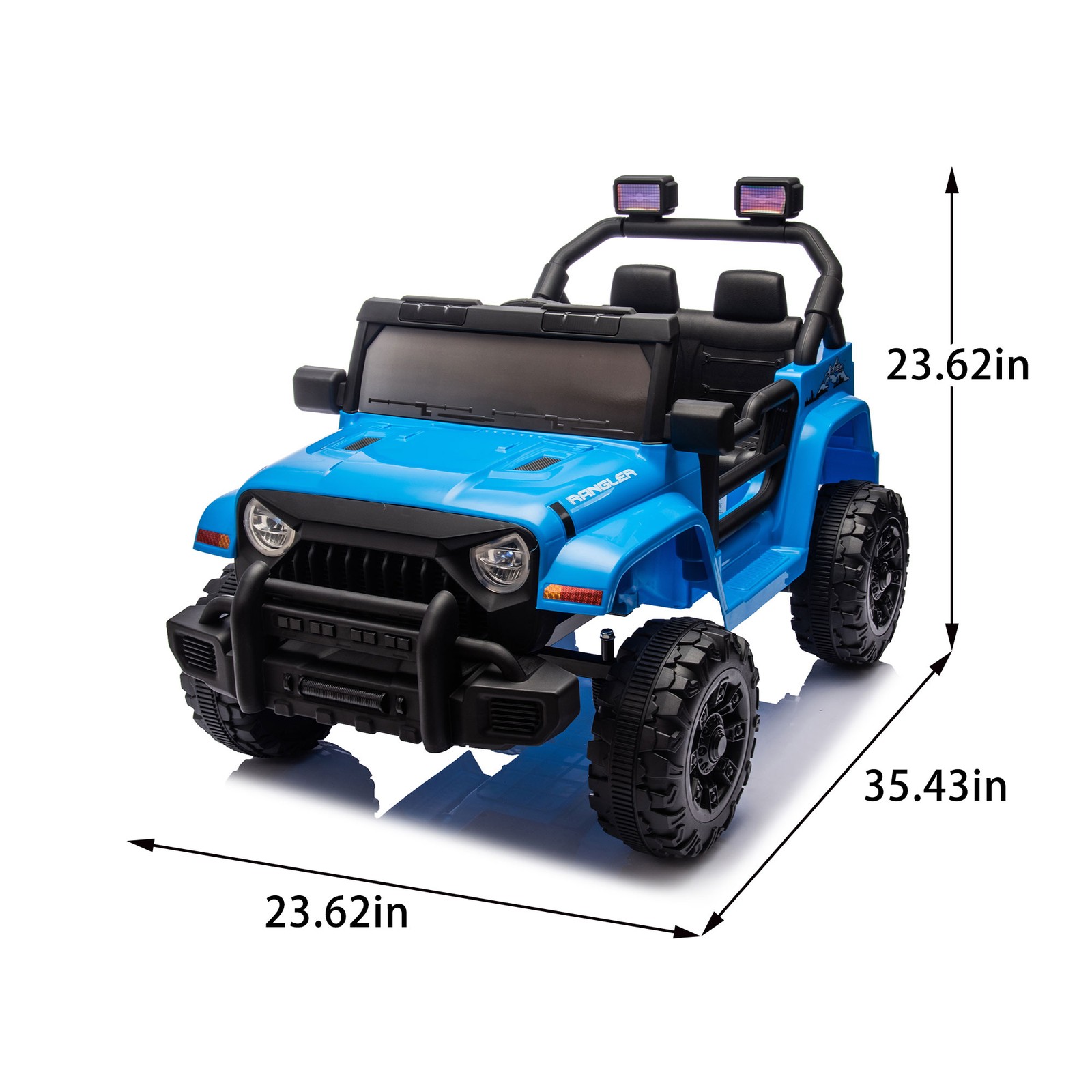12V Kids Ride On Car, Parental Control, Bluetooth, MP3, Headlights