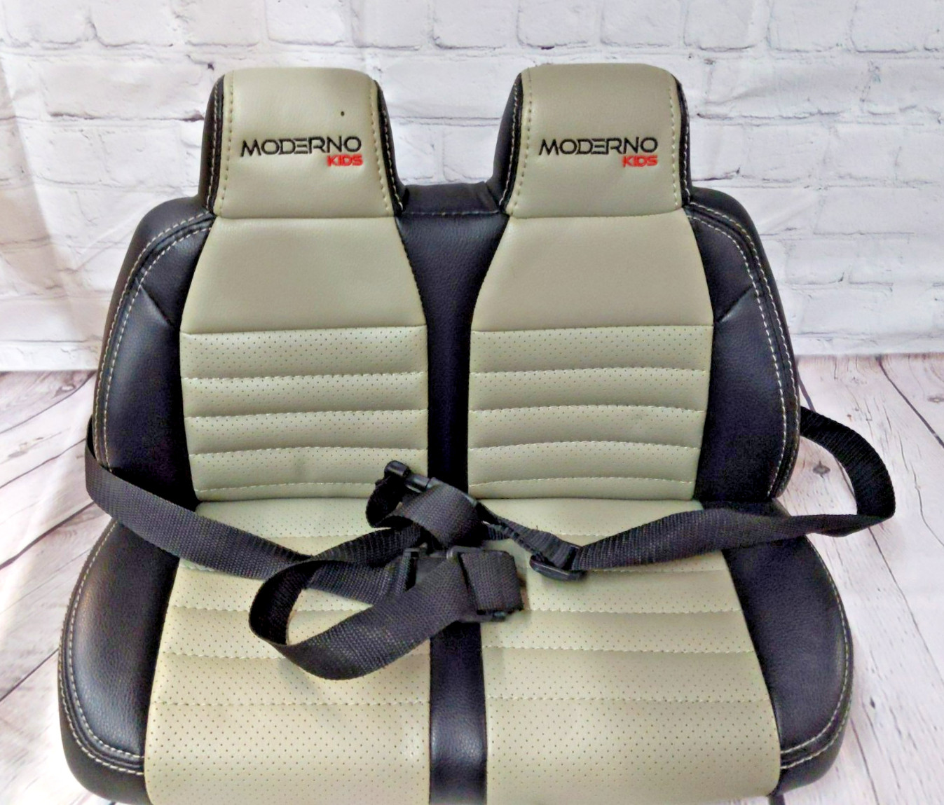Genuine Moderno Kids Trail Explorer Bench Seat with Seatbelt 2 Person Seat