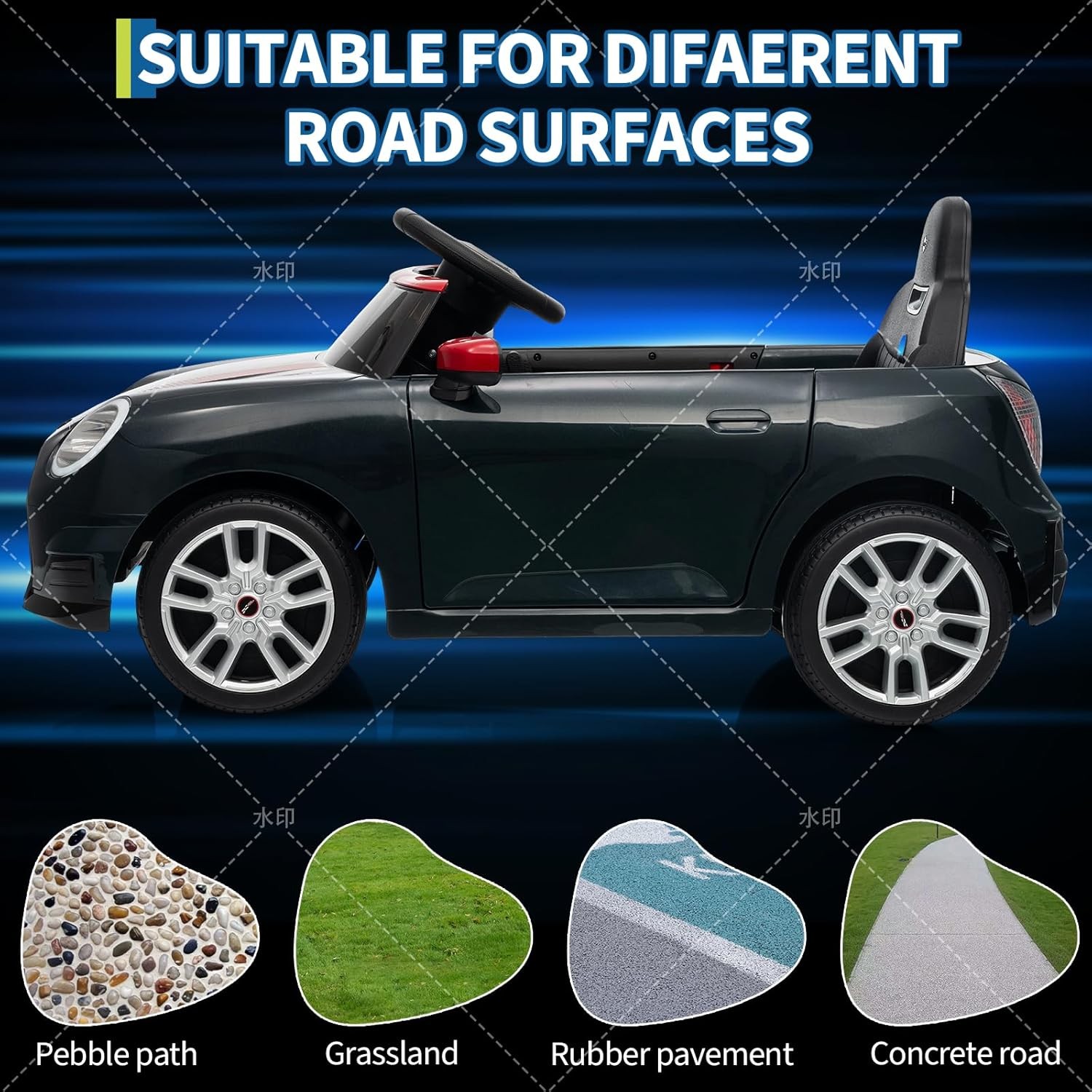 12V BMW Mini Cooper Licensed Ride on Car,Electric Ride on Toy,4.5Ah Battery New