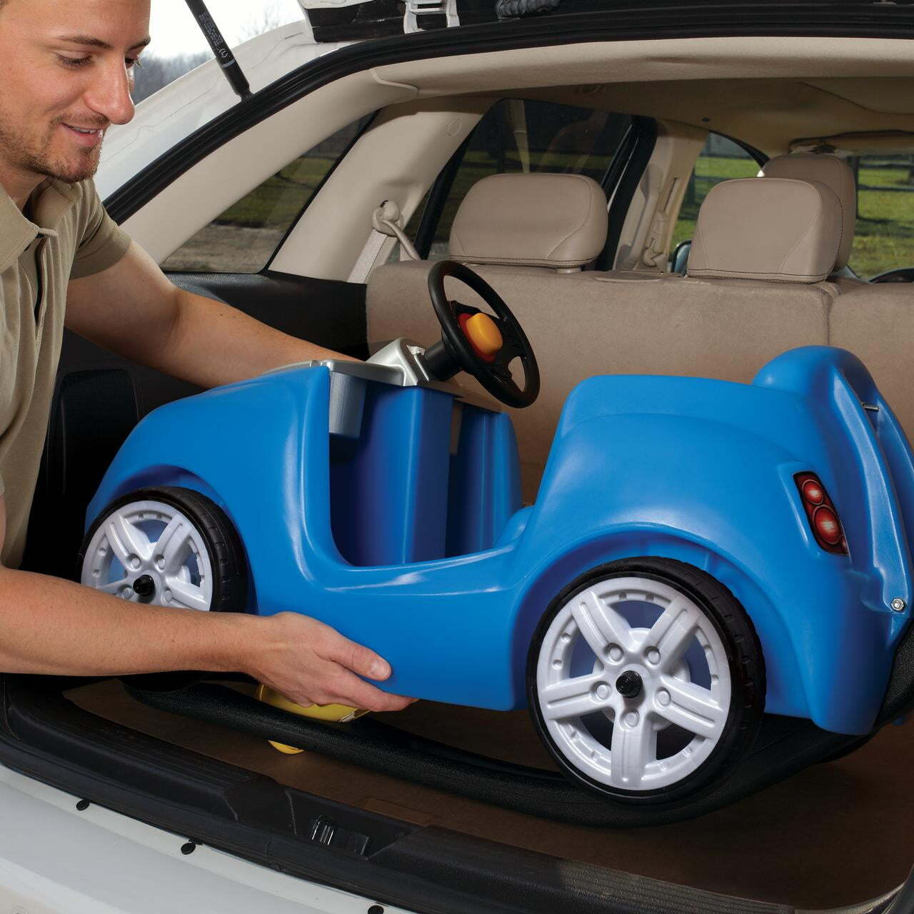 Coche Correpasillos Carrito Para Niños De 1-4 Año Montar azul Para Niños Y Niñas