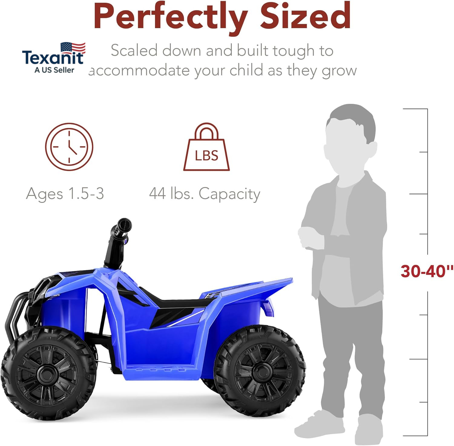 Best Choice Products 6V Kids Ride on Toy, 4-Wheeler Quad ATV Play Car W/ 1.8MPH