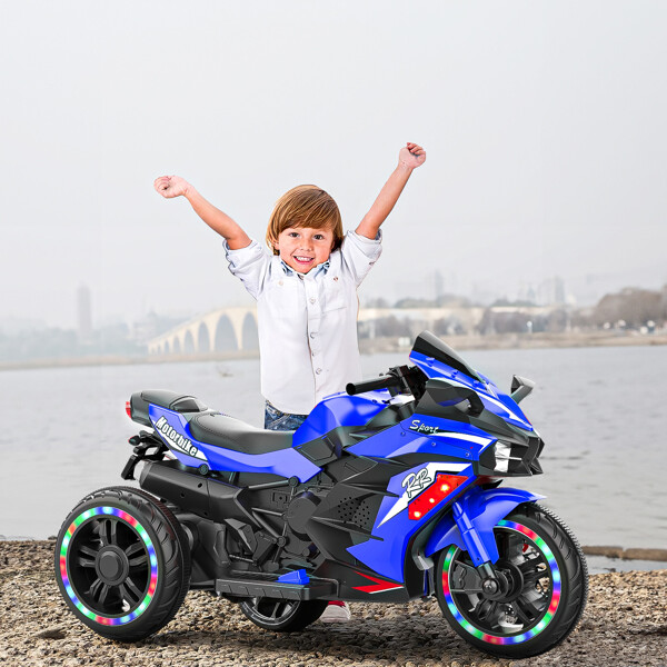 2025 Kids Ride On Dirt Bike 12V Electric Motorcycle 3 Wheels Light Music Xmas