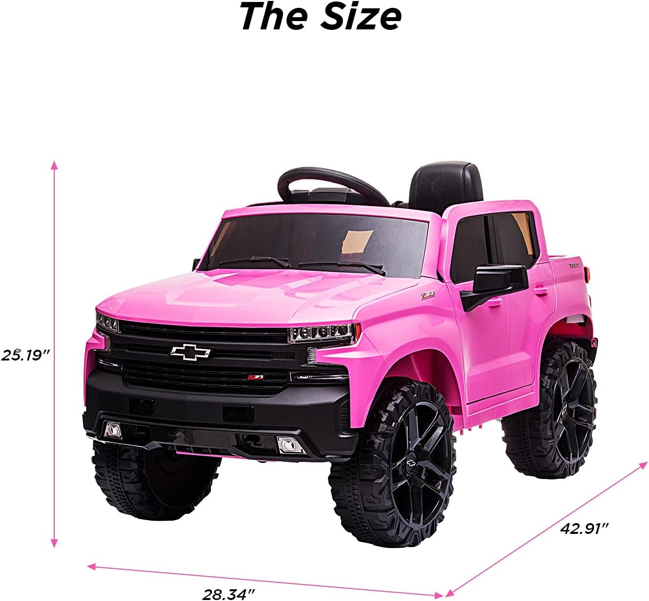12V Kids Ride-On Truck with Remote Control Electric Car for Toddlers Toys 2-5Y