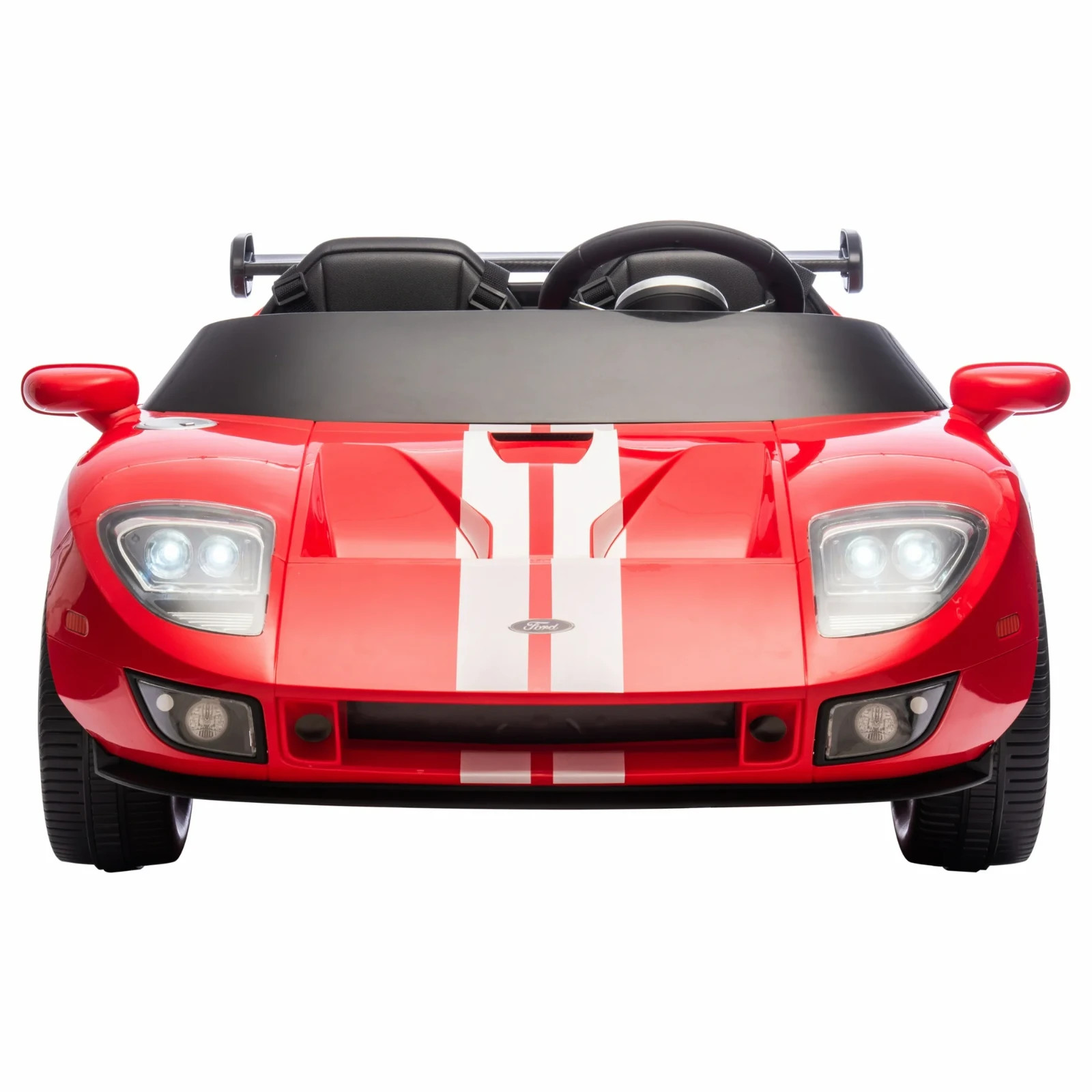 2-Seater Ford GT Convertible 12V Electric Ride-On Car w/ Remote Control, Ages 3+