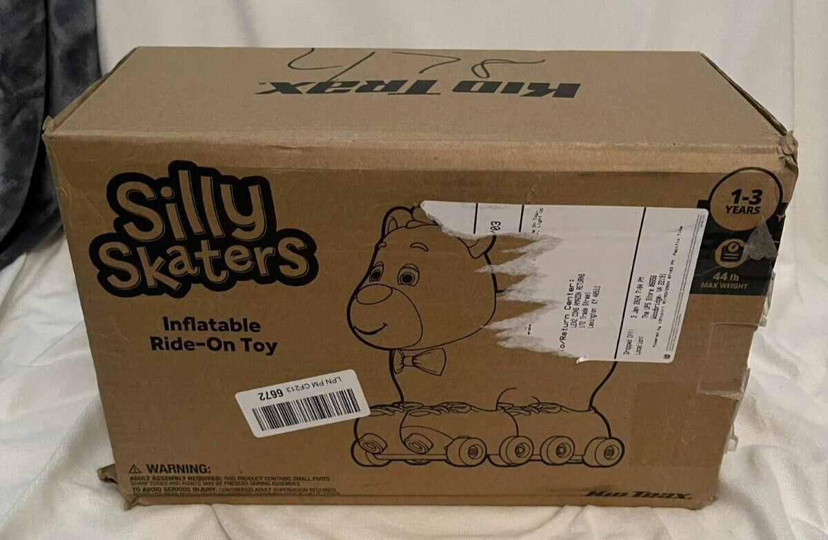 Silly Skaters Bear Toddler Foot to Floor Ride On Toy, Kids 1-3 Years Old