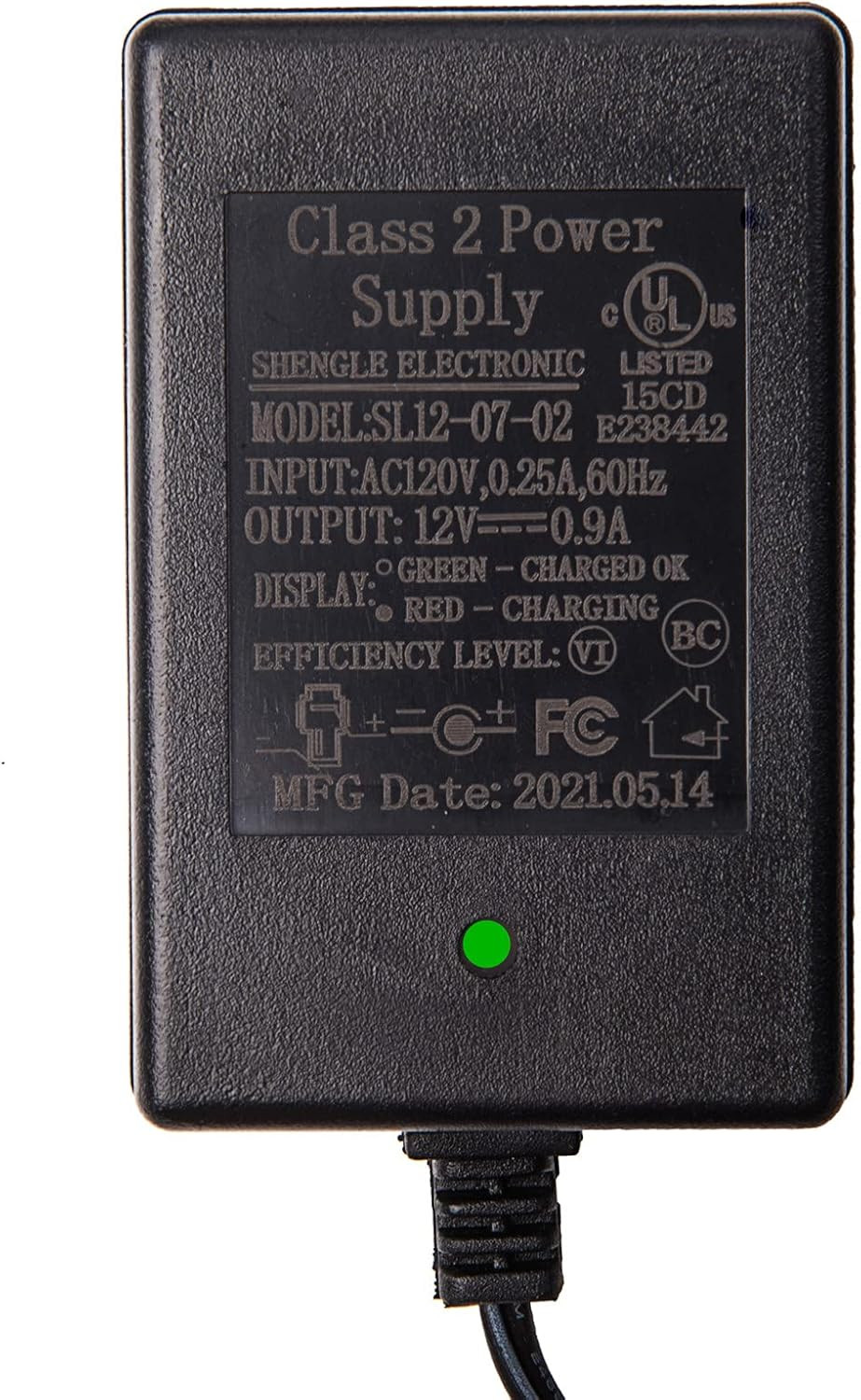 12 Volt Battery Charger for Ride on Toys SL12-07-02 12V Kids Ride on Car Charger