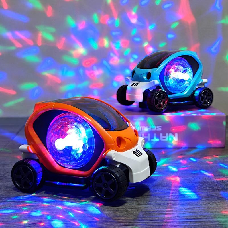 Kids Electric Rotating Toy Car with Lights & Music – Fun Gift for Boys & Girls