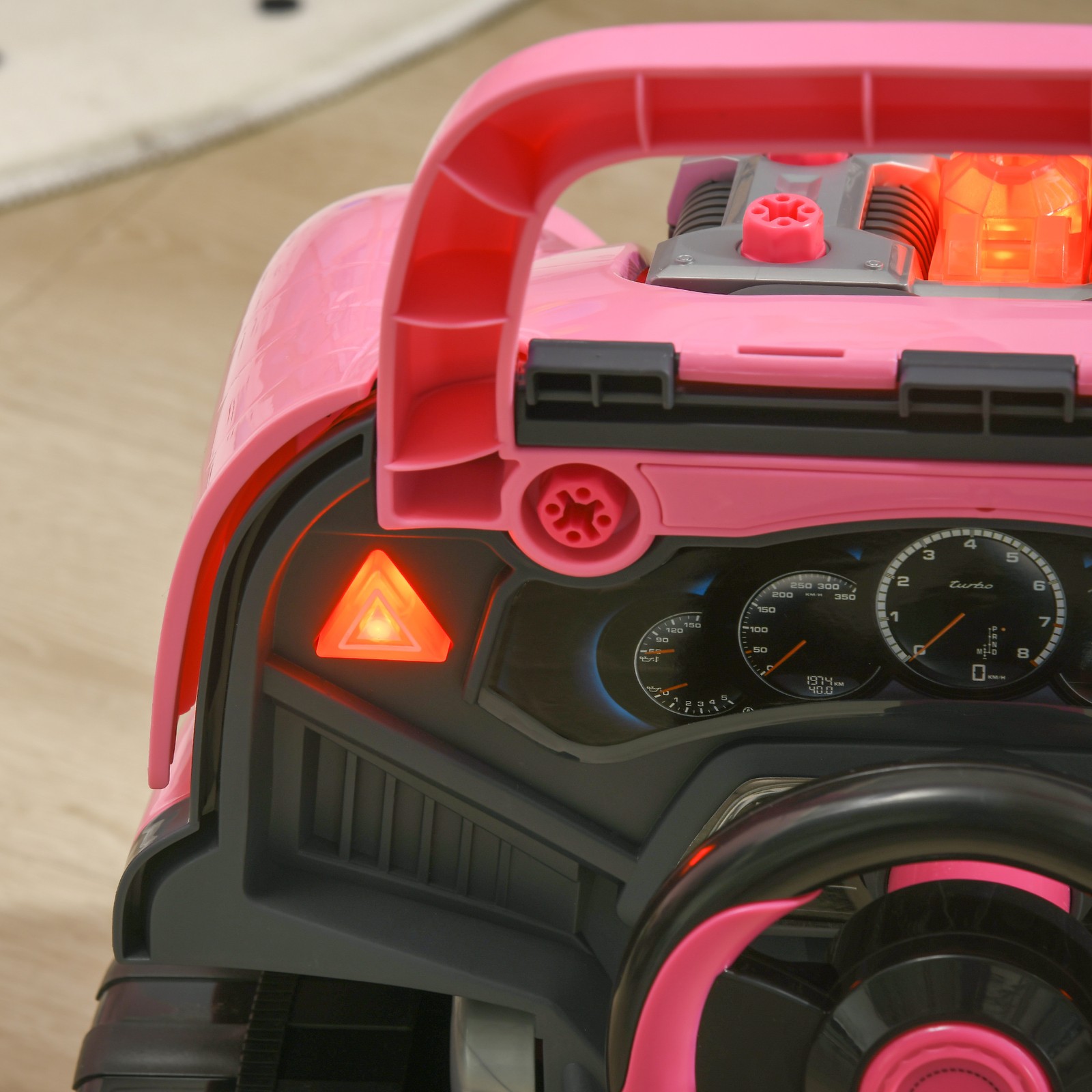 Mechanic Kids Truck Engine Toy Set, Car Service Play Set, Pink