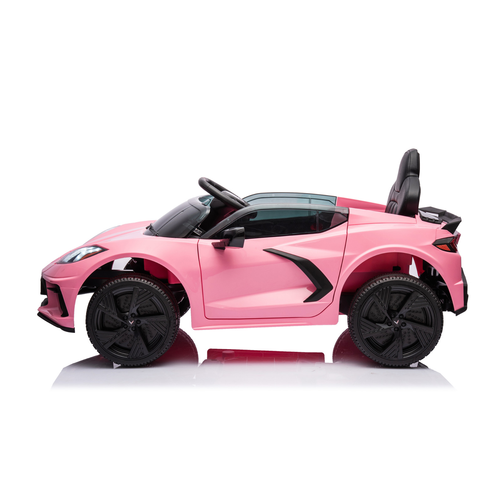 12V Chevrolet Corvette C8 Kids Ride On Car Electric Toy Luxury Sports Pink