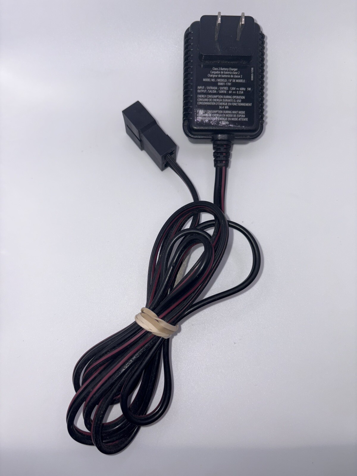 Fisher Price Power Wheels 00803-1295 6V Class 2 Battery Charger OEM Genuine
