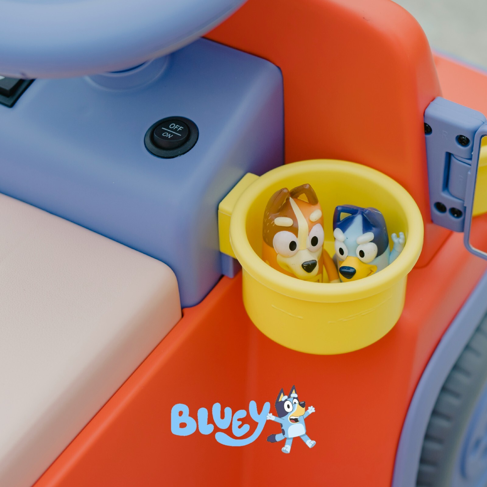 Bluey 6V Ride On Car for Kids with Sound Effects & Music