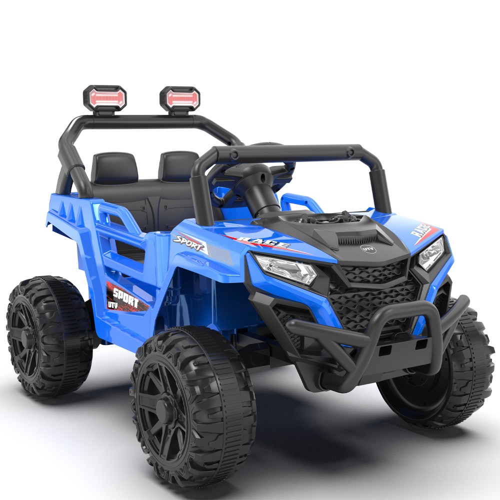 12V 2WD Kids Ride On UTV W/ 2.4G PC,Anti-Collision Bar,High Chassis,Anti-Slip