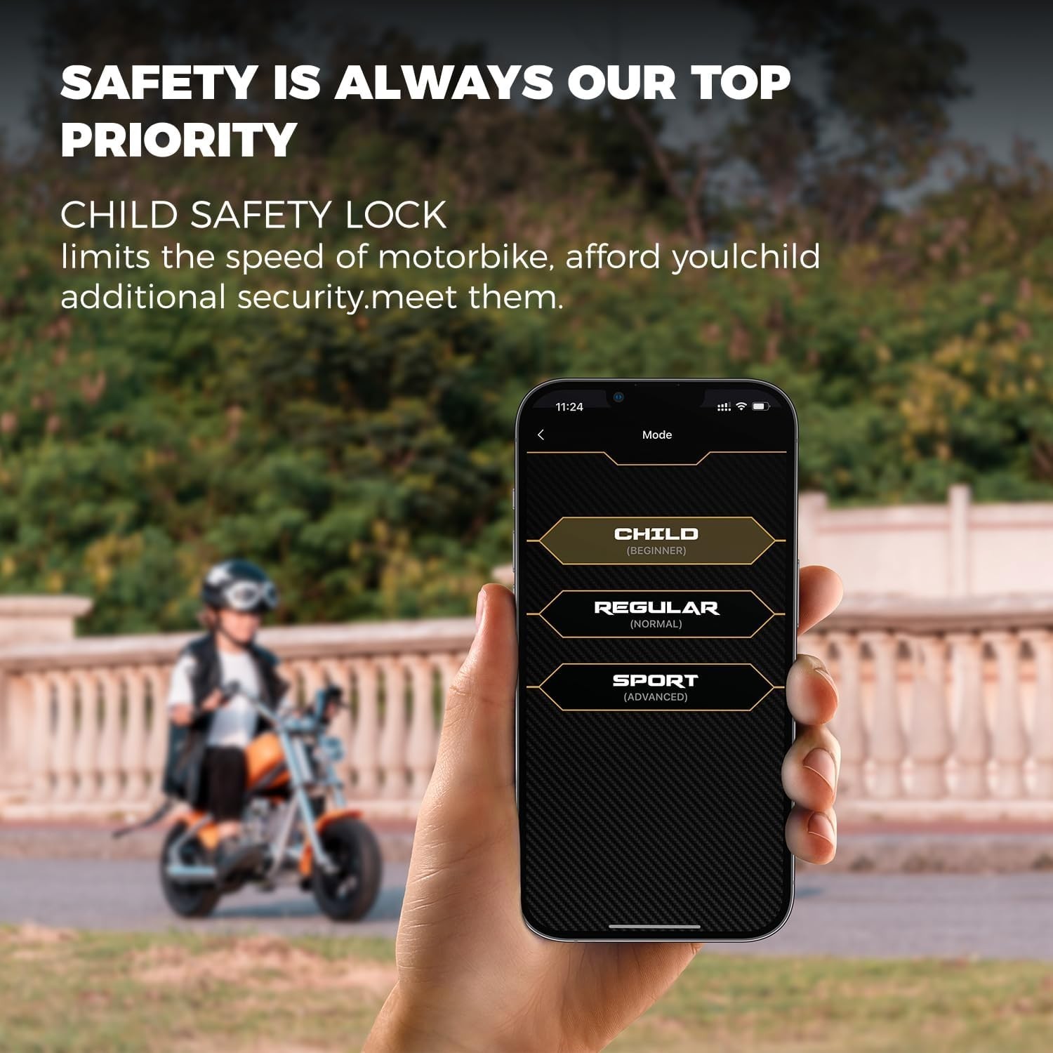 HYPER GOGO Challenger 12 Plus with APP 160W Kids Electric Motorbike 6 Years + US