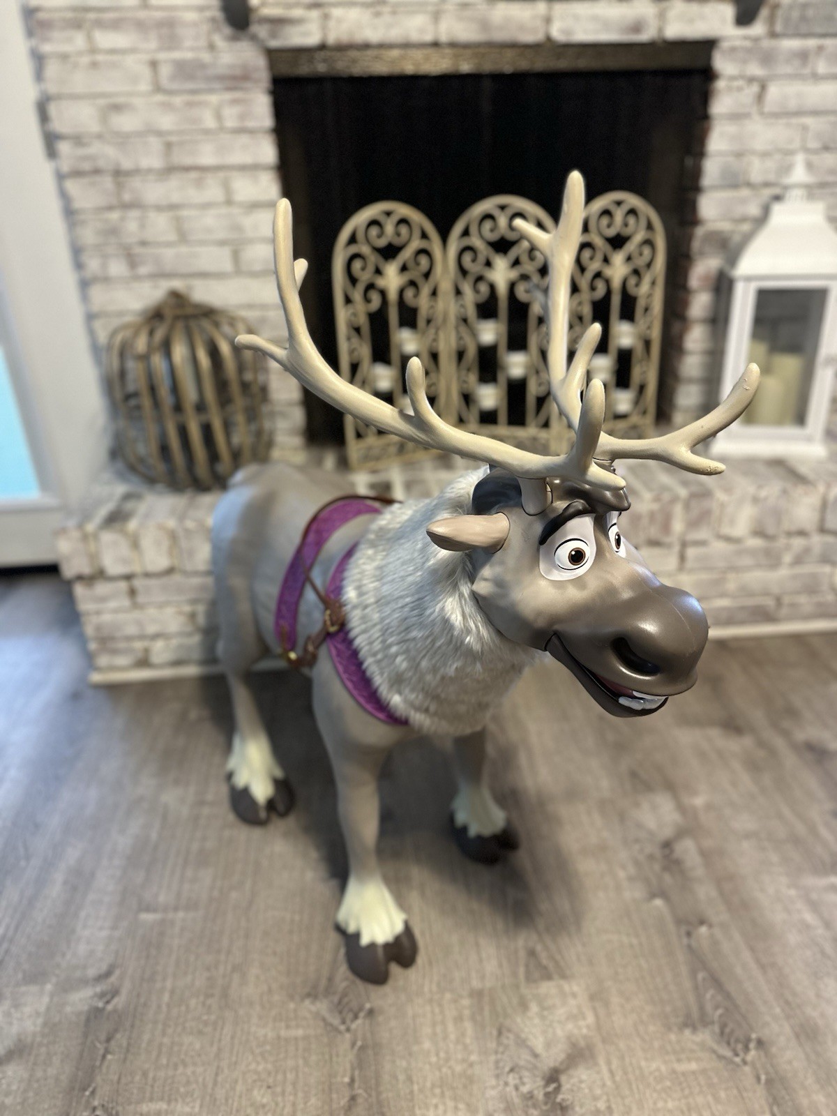 Disney Frozen 2 My Size Playdate Sven Reindeer Ride On Toy with Sounds Life-Size