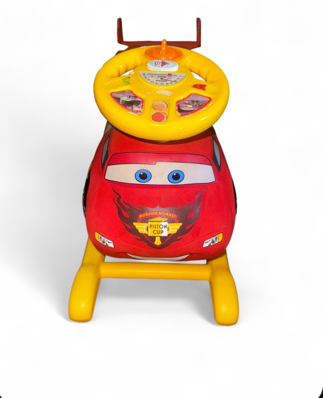 Disney Pixar Cars Lightning McQueen Sit On Rocker Rocking Plush Toddler WORKING!