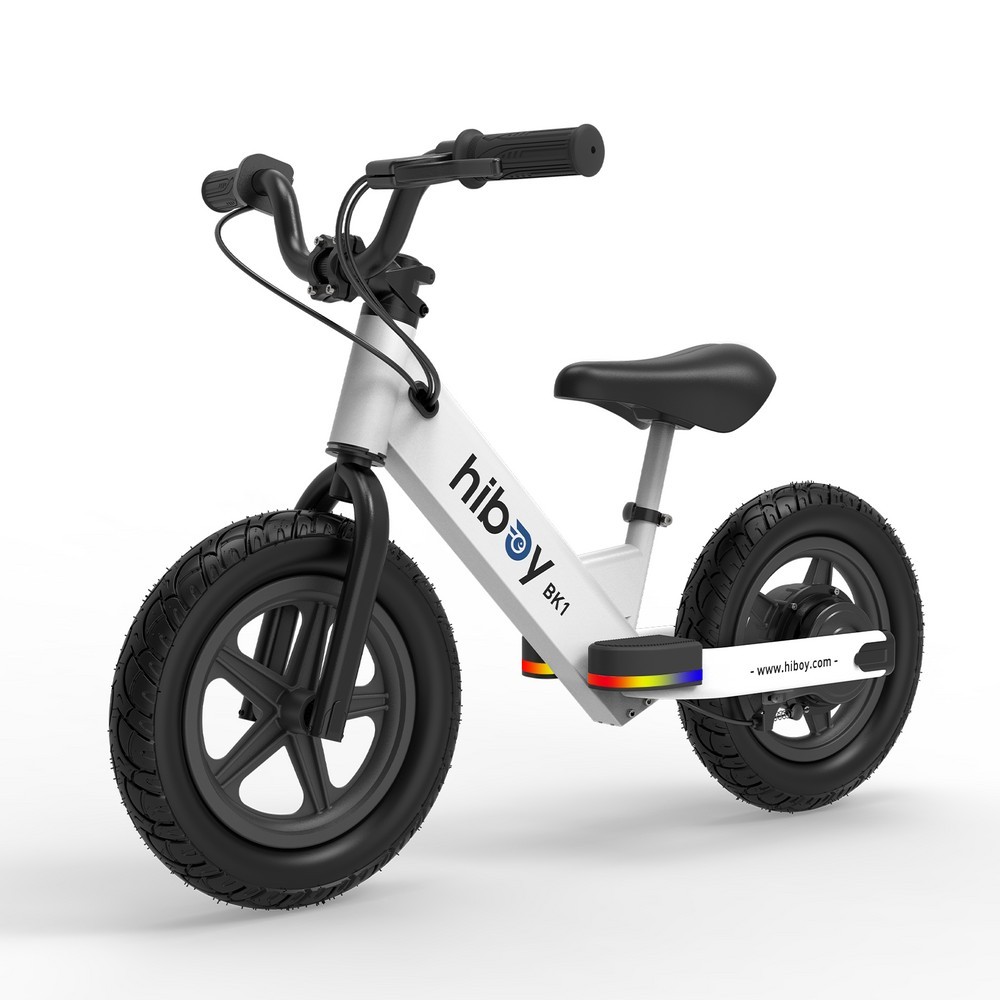 Hiboy BK1 Electric Balance Bike, 12″ Wheels, 100W Motor, Adjustable, White
