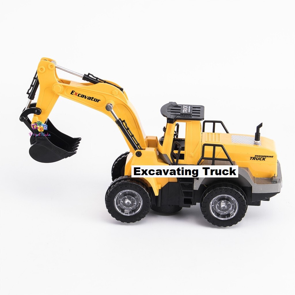 Truck Excavating Truck Excavator with Light & Music Simulation Battery Operated