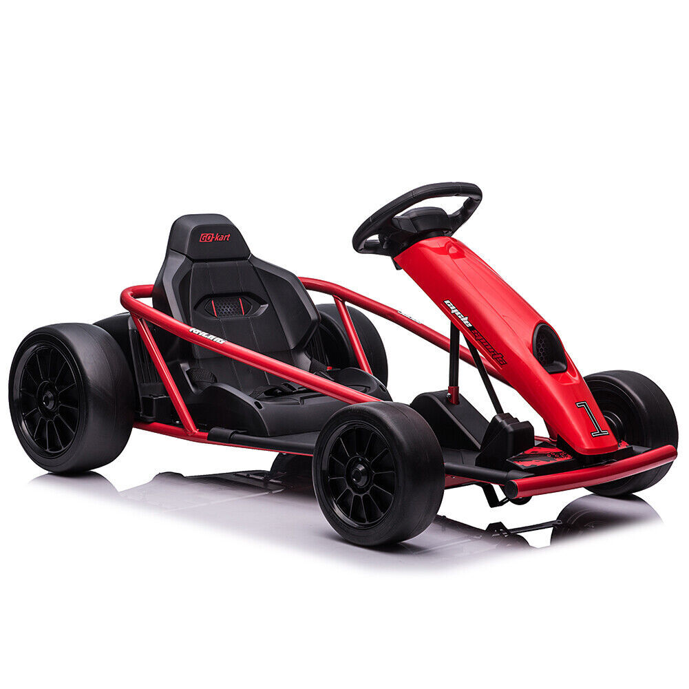 24V 9Ah Ride on Go Kart for Kids 8MPH High Speed Drifting Toys for 8-12 Years