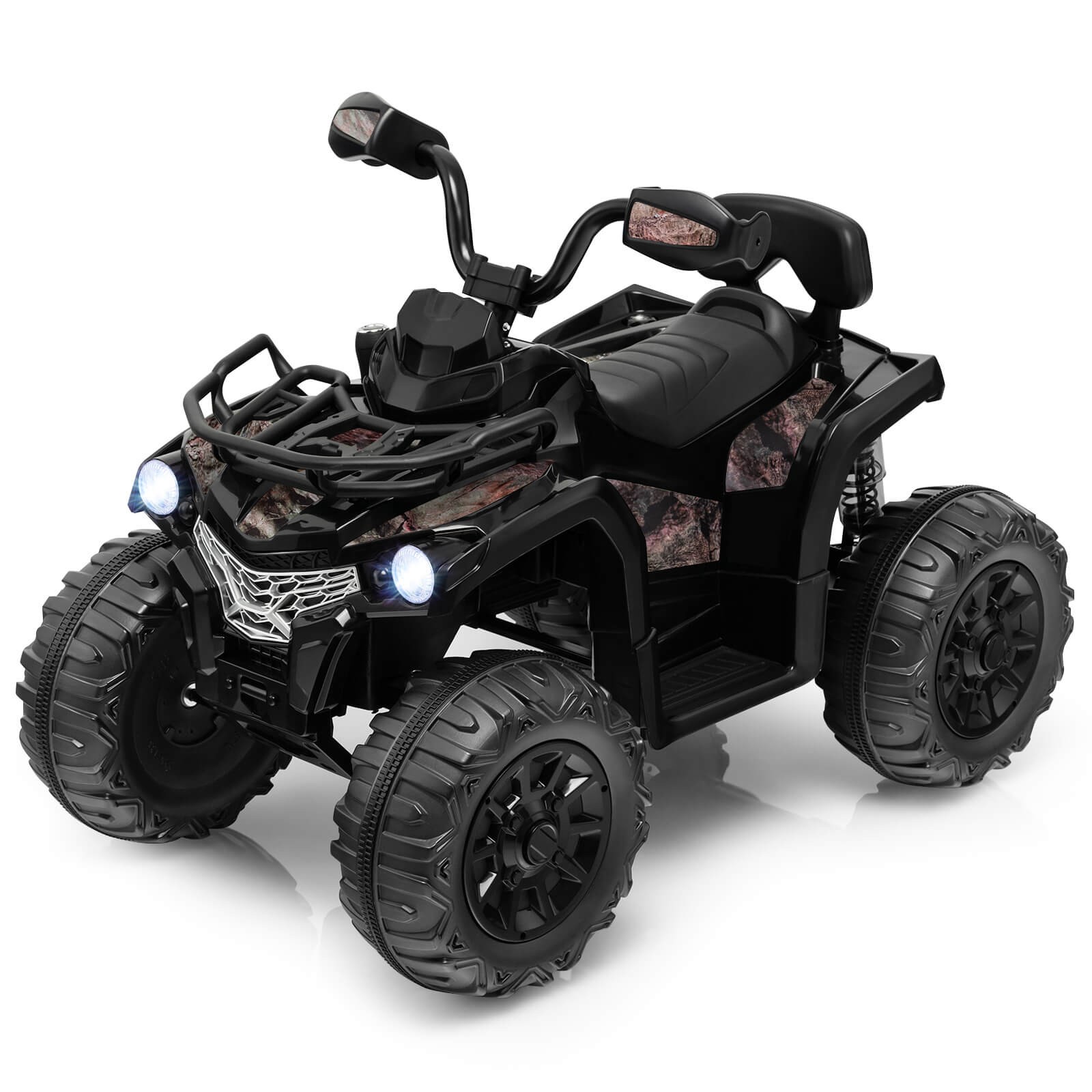 12V Kids Ride ATV Electric 4-Wheeler Quad w/ Music & Headlights