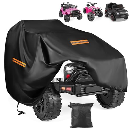Large Toy Car Cover,Heavy Duty 420D Oxford Fabric Kids Ride-On Power Wheels