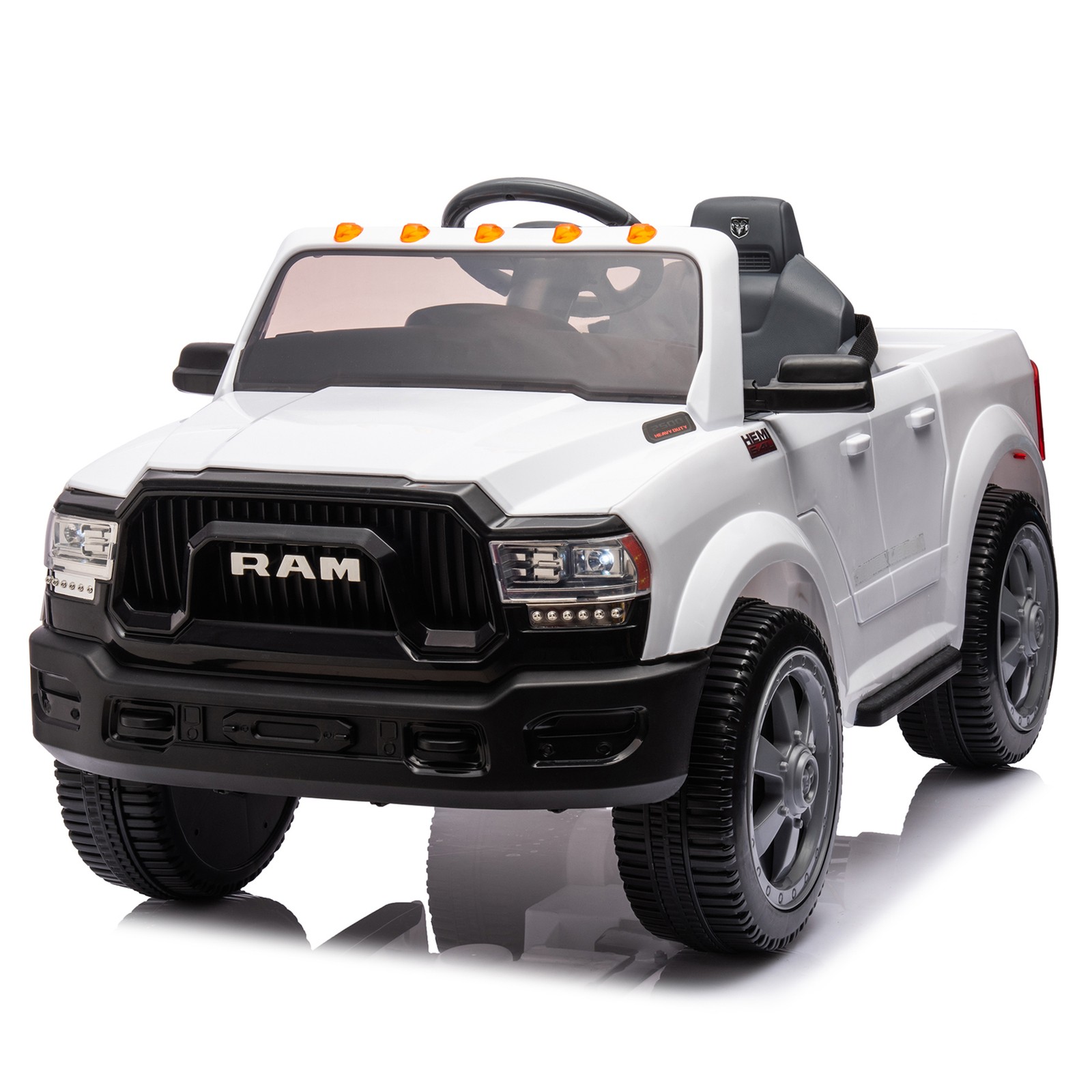 Large Kids Ride On Electric Pickup WITH/Parents Control For Kids Aged 3-5 White