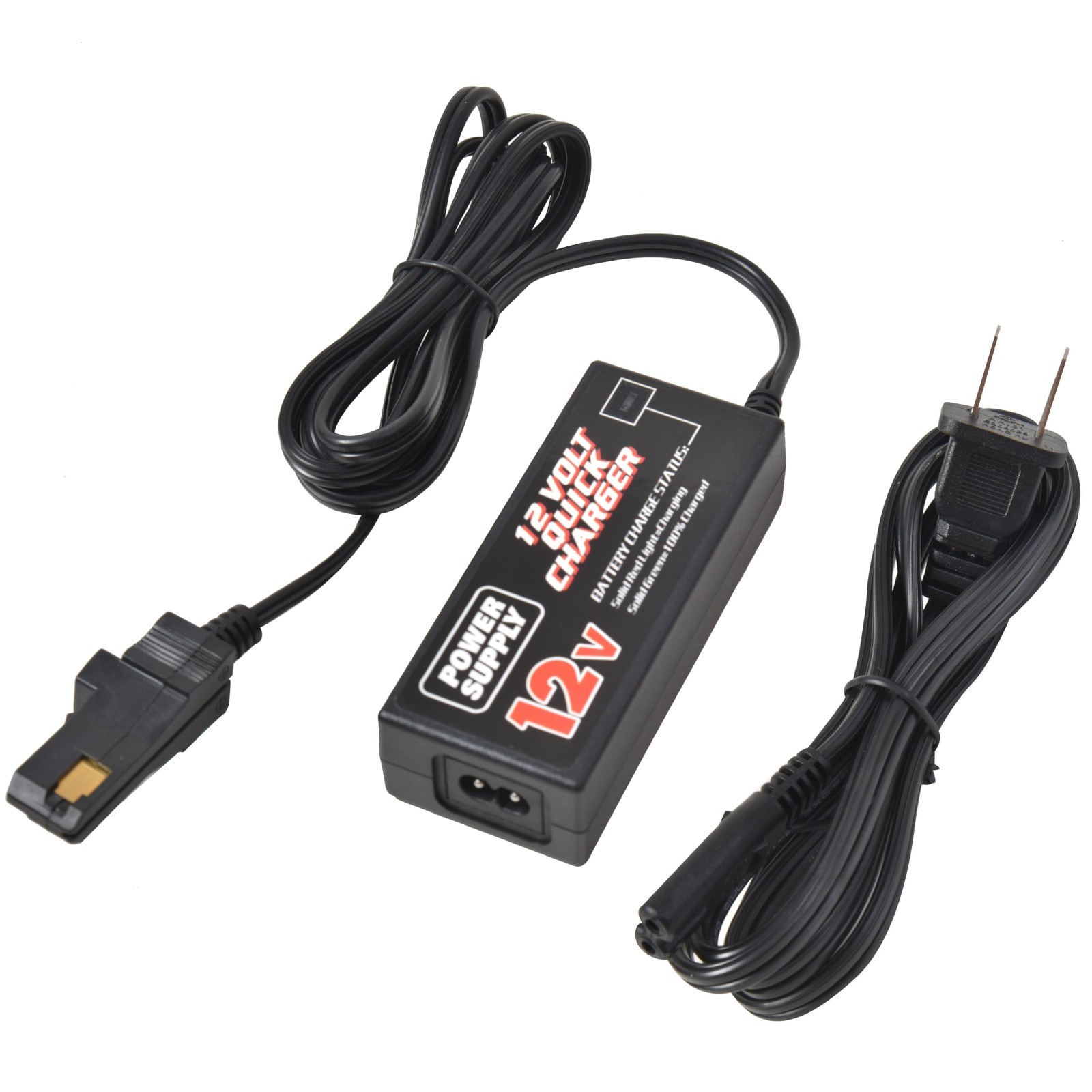 12V Quick Charger for Power Wheels, Ford F150, Jeep Wrangler, Kids Ride-On Car