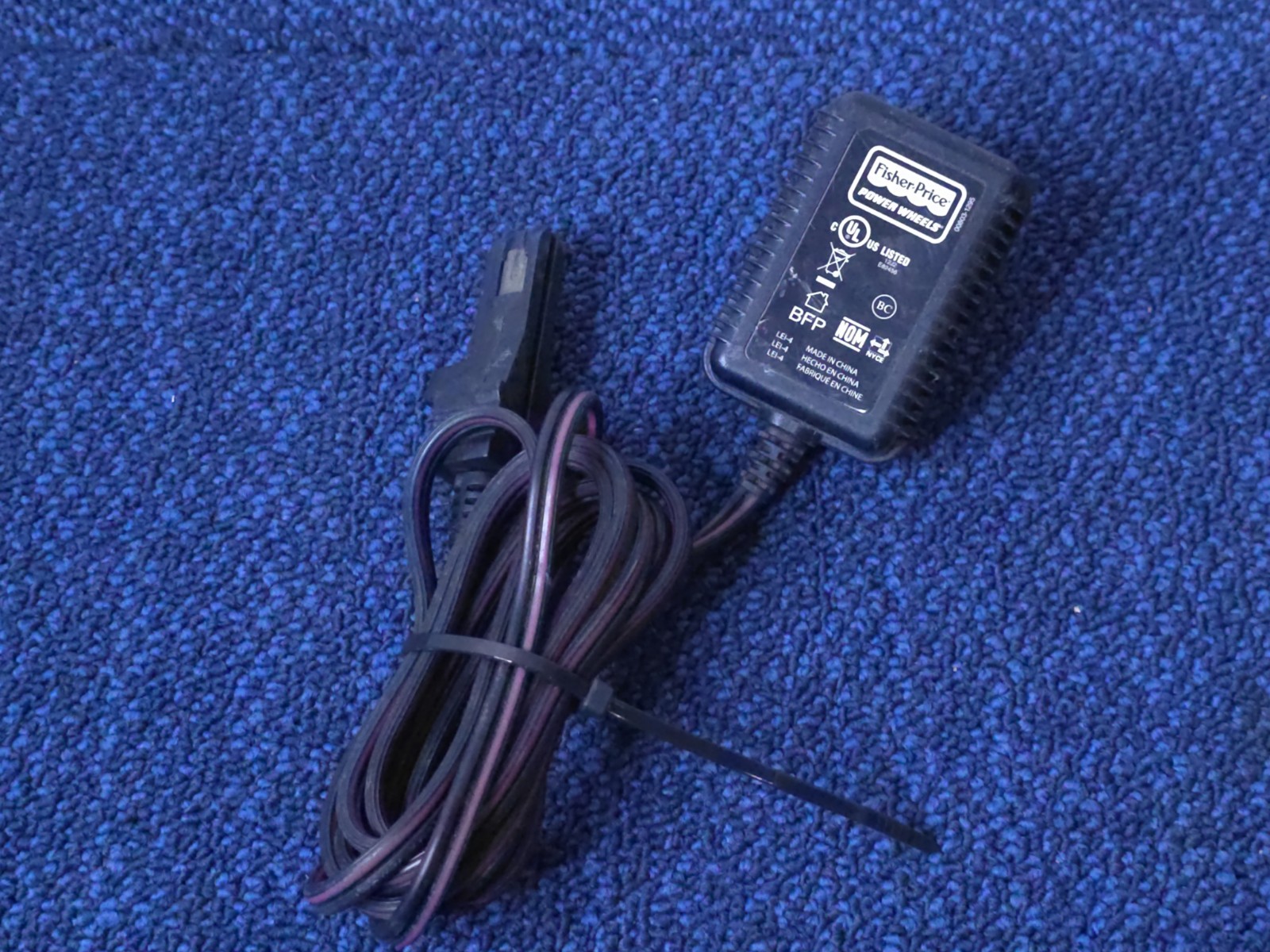 12 Volt Battery Charger Cord For Power Wheels Battery 12V Fisher Price OEM